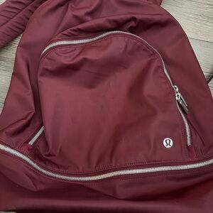 Lululemon Athletica Burgundy Backpack